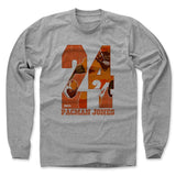 Mens Long Sleeve Heather Gray