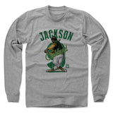 Mens Long Sleeve Heather Gray