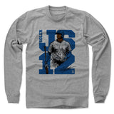 Mens Long Sleeve Heather Gray