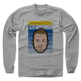 Mens Long Sleeve Heather Gray