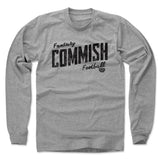 Mens Long Sleeve Heather Gray