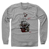 Mens Long Sleeve Heather Gray
