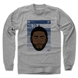 Mens Long Sleeve Heather Gray