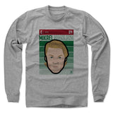 Mens Long Sleeve Heather Gray