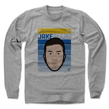Mens Long Sleeve Heather Gray