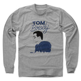Mens Long Sleeve Heather Gray
