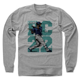 Mens Long Sleeve Heather Gray