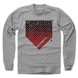 Mens Long Sleeve Heather Gray