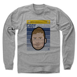 Mens Long Sleeve Heather Gray