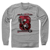 Mens Long Sleeve Heather Gray