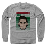 Mens Long Sleeve Heather Gray