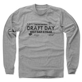 Mens Long Sleeve Heather Gray
