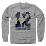 Mens Long Sleeve Heather Gray