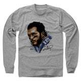 Mens Long Sleeve Heather Gray