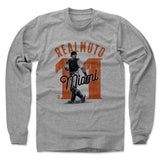 Mens Long Sleeve Heather Gray