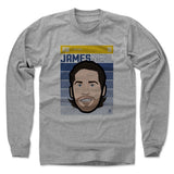 Mens Long Sleeve Heather Gray