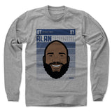 Mens Long Sleeve Heather Gray