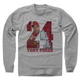 Mens Long Sleeve Heather Gray