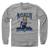 Mens Long Sleeve Heather Gray