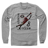 Mens Long Sleeve Heather Gray