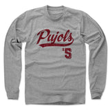 Mens Long Sleeve Heather Gray