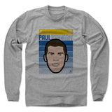 Mens Long Sleeve Heather Gray