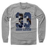 Mens Long Sleeve Heather Gray