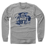 Mens Long Sleeve Heather Gray