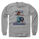 Mens Long Sleeve Heather Gray