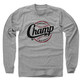 Mens Long Sleeve Heather Gray