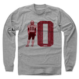 Mens Long Sleeve Heather Gray