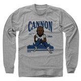 Mens Long Sleeve Heather Gray