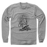 Mens Long Sleeve Heather Gray