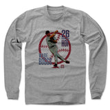 Mens Long Sleeve Heather Gray