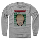 Mens Long Sleeve Heather Gray
