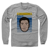 Mens Long Sleeve Heather Gray