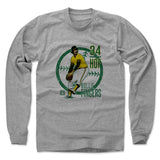 Mens Long Sleeve Heather Gray