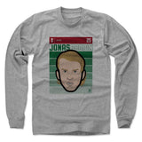Mens Long Sleeve Heather Gray