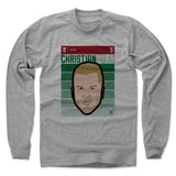 Mens Long Sleeve Heather Gray