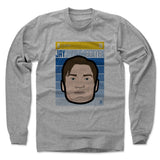 Mens Long Sleeve Heather Gray