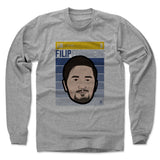 Mens Long Sleeve Heather Gray