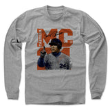 Mens Long Sleeve Heather Gray