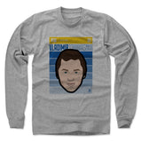 Mens Long Sleeve Heather Gray