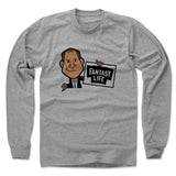 Mens Long Sleeve Heather Gray