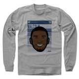 Mens Long Sleeve Heather Gray