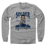 Mens Long Sleeve Heather Gray