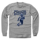 Mens Long Sleeve Heather Gray