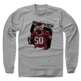 Mens Long Sleeve Heather Gray