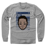 Mens Long Sleeve Heather Gray
