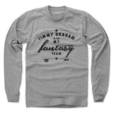 Mens Long Sleeve Heather Gray